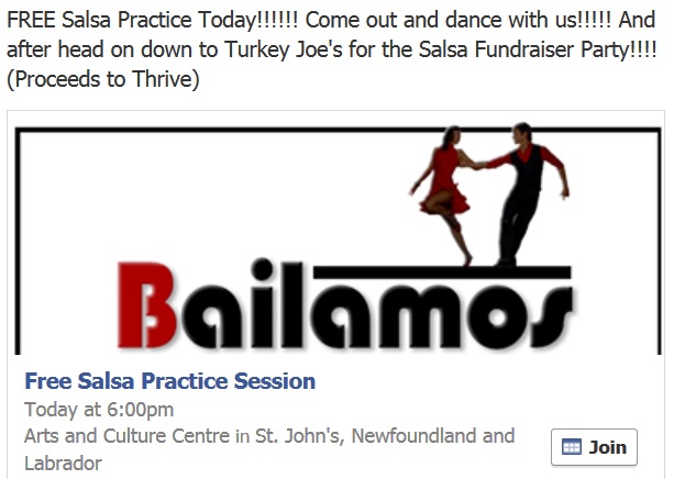 bailamos free salsa practice oct 5th