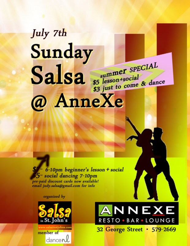 Sunday salsa poster July 7th 2013 EDn copy